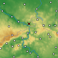 Nearby Forecast Locations - Kirnitzschtal - Mapa