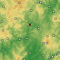 Nearby Forecast Locations - Marburgo - Mapa