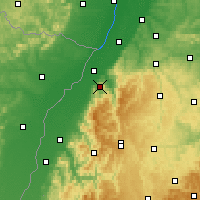 Nearby Forecast Locations - Baden-Baden - Mapa