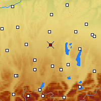 Nearby Forecast Locations - Landsberg - Mapa