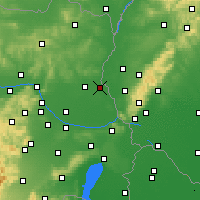 Nearby Forecast Locations - Zwerndorf-Marchegg - Mapa
