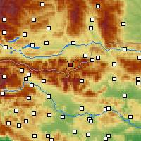 Nearby Forecast Locations - Eisenkappel-Vellach - Mapa