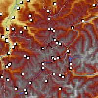 Nearby Forecast Locations - Galtür - Mapa