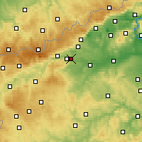 Nearby Forecast Locations - Tušimice - Mapa