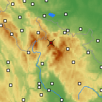 Nearby Forecast Locations - Šerák - Mapa