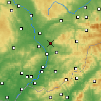 Nearby Forecast Locations - Holešov - Mapa