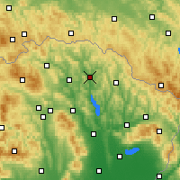 Nearby Forecast Locations - Tisinec - Mapa