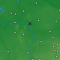 Nearby Forecast Locations - Koło - Mapa