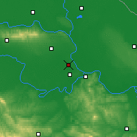 Nearby Forecast Locations - Batajnica - Mapa