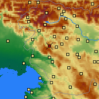 Nearby Forecast Locations - Vojsko - Mapa