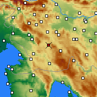 Nearby Forecast Locations - Postoina - Mapa