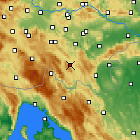 Nearby Forecast Locations - Kočevje - Mapa