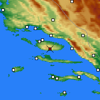 Nearby Forecast Locations - Brač aeropuerto - Mapa