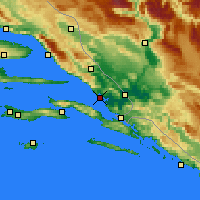 Nearby Forecast Locations - Ploče - Mapa