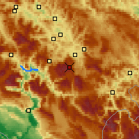 Nearby Forecast Locations - Bjelašnica - Mapa