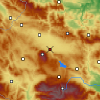 Nearby Forecast Locations - Sofía - Mapa