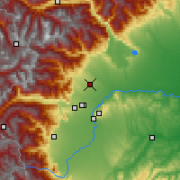Nearby Forecast Locations - Turín - Mapa