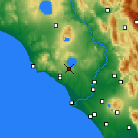 Nearby Forecast Locations - Vigna Di Valle - Mapa