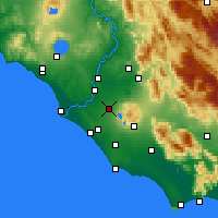 Nearby Forecast Locations - Ciampino - Mapa