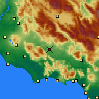 Nearby Forecast Locations - Frosinone - Mapa