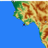 Nearby Forecast Locations - Cabo Palinuro - Mapa