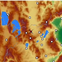 Nearby Forecast Locations - Flórina - Mapa