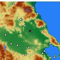 Nearby Forecast Locations - Larisa - Mapa