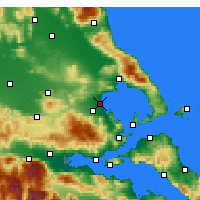 Nearby Forecast Locations - Nea Anjíalos - Mapa