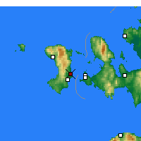 Nearby Forecast Locations - Isla de Quíos - Mapa