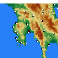 Nearby Forecast Locations - Kalamata - Mapa