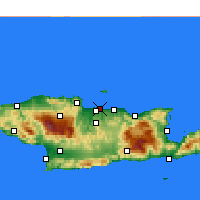 Nearby Forecast Locations - Heraclión - Mapa
