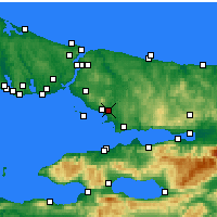 Nearby Forecast Locations - Istanbul / Sabiha Gokcen - Mapa