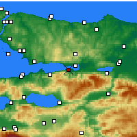 Nearby Forecast Locations - Gölcük - Mapa