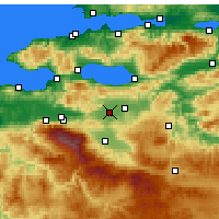 Nearby Forecast Locations - Yenişehir - Mapa