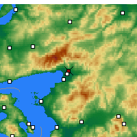Nearby Forecast Locations - Edremit - Mapa