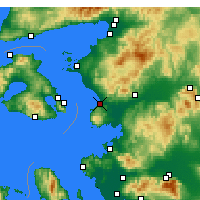 Nearby Forecast Locations - Dikili - Mapa