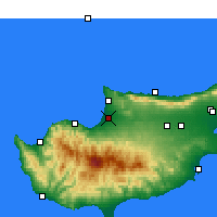 Nearby Forecast Locations - Morfou - Mapa