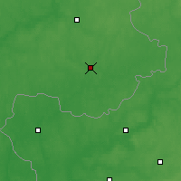 Nearby Forecast Locations - Kastsyukovichy - Mapa