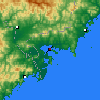 Nearby Forecast Locations - Posyet - Mapa