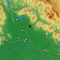 Nearby Forecast Locations - Úzhgorod - Mapa