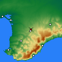 Nearby Forecast Locations - Simferópol - Mapa
