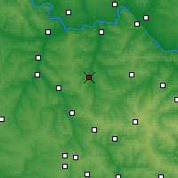 Nearby Forecast Locations - Bajmut - Mapa