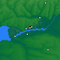 Nearby Forecast Locations - Aksái - Mapa
