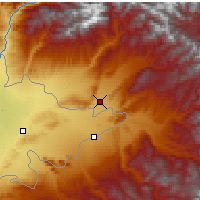 Nearby Forecast Locations - Jalal-Abad - Mapa