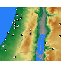 Nearby Forecast Locations - Jerusalén - Mapa