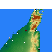 Nearby Forecast Locations - Ras al-Khaimah - Mapa