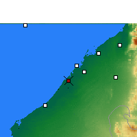 Nearby Forecast Locations - Dubái - Mapa