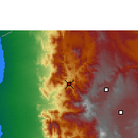 Nearby Forecast Locations - Hajjah - Mapa