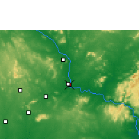 Nearby Forecast Locations - Kothagudem - Mapa