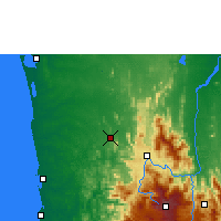 Nearby Forecast Locations - Kurunegala - Mapa